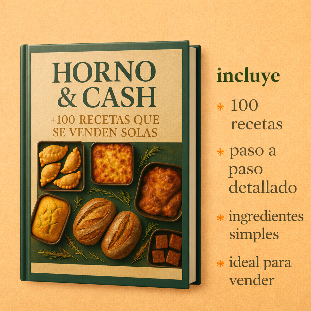 HORNO & CASH + 100 Recetas que se venden solas -     Incluye 5 Bonus de Regalo